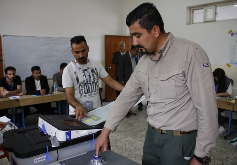 People in the Kurdistan Region and Iraq vote in the parliamentary elections across the country. (Photo: AFP)